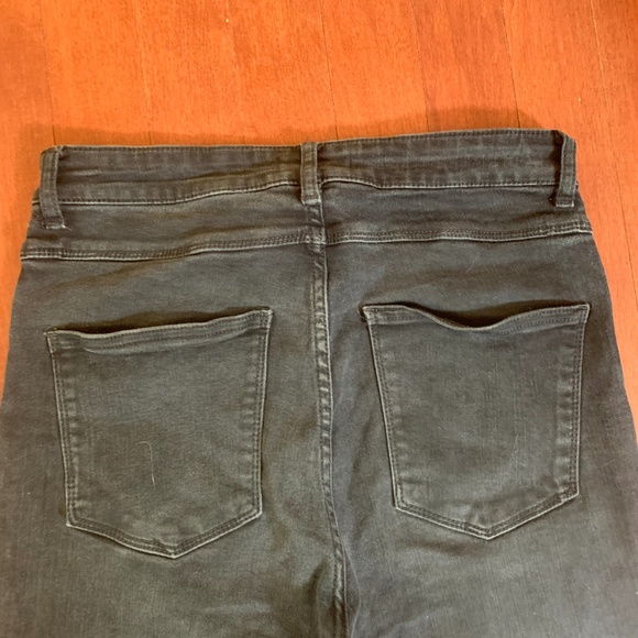 High Waisted Zara Ripped Black Skinny Jeans - Picture 3 of 4